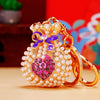 Purple Pearl-Heart-Pouch