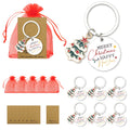 Christmas Tree Charm Merry Christmas Disc Enamel Keychain view 1