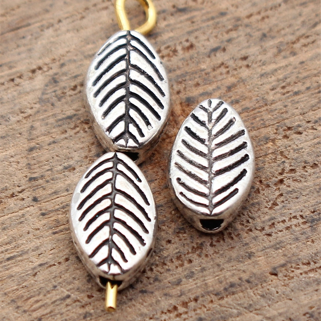 9.3x5.9x3mm 0.52g Multicolor Zinc Alloy Leaf Small Hole Loose Metal Beads for DIY Bracelet Jewelry Making