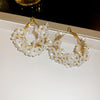 White Floral Hoop