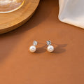 Cherry and Pearl Look Petite Stud and Clip Earrings view 7