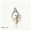 Ten Gold Tone Ocean Heart Butterfly Pendants And Bikini Clasps view 9