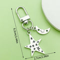 Celestial Charm Keychains Featuring Star Moon Clip Across 15 Pictured Variations view 3