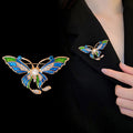 Butterfly Enamel Metal Brooch Pin 6.3 x 3.6 cm for Jackets and Lapels view 5