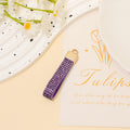 Pink Rhinestone Spade Keychain Gold Hardware Strap Options view 8