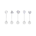 Gem And Pearl Bar Pin Brooch Set Decorative Lapel Pin view 6