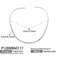 Open Collar Choker Necklaces Round V Heart Gold Steel view 11