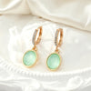 Green Stone Earrings