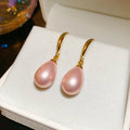 Pink Pearl Look Teardrop Hook Earrings Fashion Jewelry for Women view 6