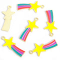 Enamel-Look Star Alloy Charms in 4 Styles for Jewelry Crafts view 6