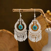 Turquoise Flower Fringe