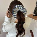 Oversized Fabric Stripe Scrunchie Hair Tie 3 Colors view 4