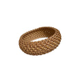 Handmade Woven Rattan Bangle Bracelet Coffee Tone Three Sizes view 5