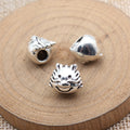 Chinese Dragon Head Square Metal Bead for Jewelry Making view 2
