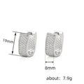 Gold Rose Gold Or Silver Openwork Huggie Earrings Jewelry view 5