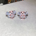 Crystal Winged Bear Clip On Earrings In Three Colors view 8