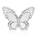 Openwork Shell Butterfly Brooch Gold Silver Two Layer Wings view 2