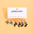 Six Pair Western Hat Horse and Boot Hook Earring Sets view 8