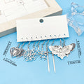 Gothic Halloween Moon Bat and Reaper Charm Earring Sets view 8