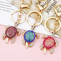 Crystal Sea Turtle Keychains in Blue Fuchsia Purple and Assorted Colors view 9