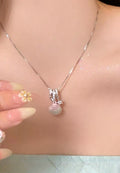 Pink Shell Pendant Necklaces with Silver Tone Ocean Charms in Three Styles view 8