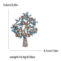 Crystal Tree Brooch with Colorful Leaves in Six Variations view 11