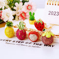 Jeweled Fruit and Vegetable Keychain Collection in Forty-Seven Options view 3