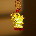 Illuminated Winged Horse Keychains With Red Bead Tassels view 2