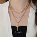 Gold Multicolor Heishi Bead Figaro Chain Necklace Styles view 3