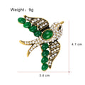 Bird Metal Brooch Pin for Jackets and Lapels Pictured Design view 2