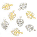 Crystal Open Leaf Jewelry Components For DIY Earrings And Bracelets Charms view 4