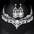 Black Silver Tone Lock Six Designs Metal Necklace and Earring Set view 6