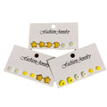Food Face and Celestial Mini Stud Earring Three Pair Sets view 5