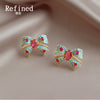 Turquoise Pink Bow