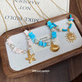 Gold Beach Starfish Shell Pearl Pendant Necklace Styles view 2