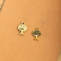 Mini Tree Of Life Charm Metal Jewelry Making Component In 3 Finishes view 3
