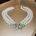 White Pearl Necklace Six Styles Strands Heart and Bamboo view 8