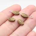 Spiral Oval Metal Spacer Beads Components for Jewelry Making view 4