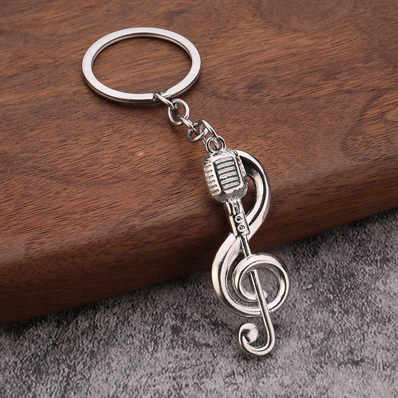 Creative Musical Note Headphone Metal Keychain Gift Pendant