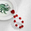 Heart Bead Bracelet Keychain with Lobster Clasp Charm view 8