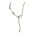 Cat Eye Roman Pearl Heart Flower CZ Necklace Four Styles view 5