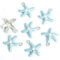 Enamel-Look Gold Silver Starfish Alloy Charms in 12 Styles view 9
