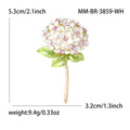 Enamel Hydrangea Stem Brooch Pink Purple Blue White Four Colors view 9