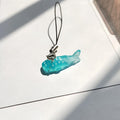 Mini Teal Polka Dot Whale Shark Phone Strap Bag Charm view 4