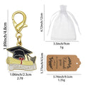 Graduate Cap Diploma Banner Enamel Lobster Clasp Charm view 2