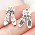 Antique Silver Zinc Alloy Ballet Girl Tutu Charm Pendant for DIY Keychain Necklace Bracelet
