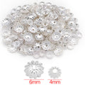 Wavy Edge Metal Bead Caps in Two Diameters Jewelry Findings view 6