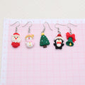 Resin Christmas Bell Penguin Tree Santa Snowman Earrings view 4