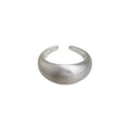 Silver Open Dome Rings Polished Slim and Brushed Styles view 5