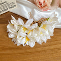 Fabric Lily Flower Gold Arch U Pin Hairpins Five Colors view 8